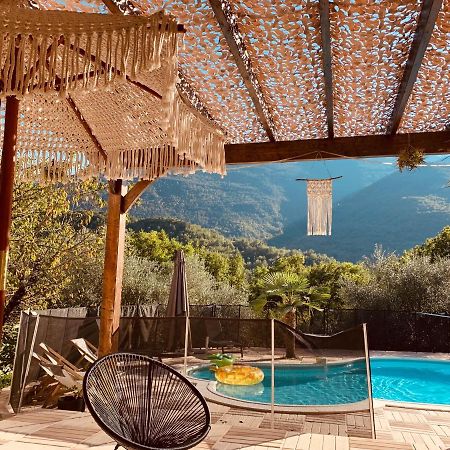 Appartamento 2P Au Coeur Des Montagnes Avec Piscine Chauffee Puget-Théniers Esterno foto