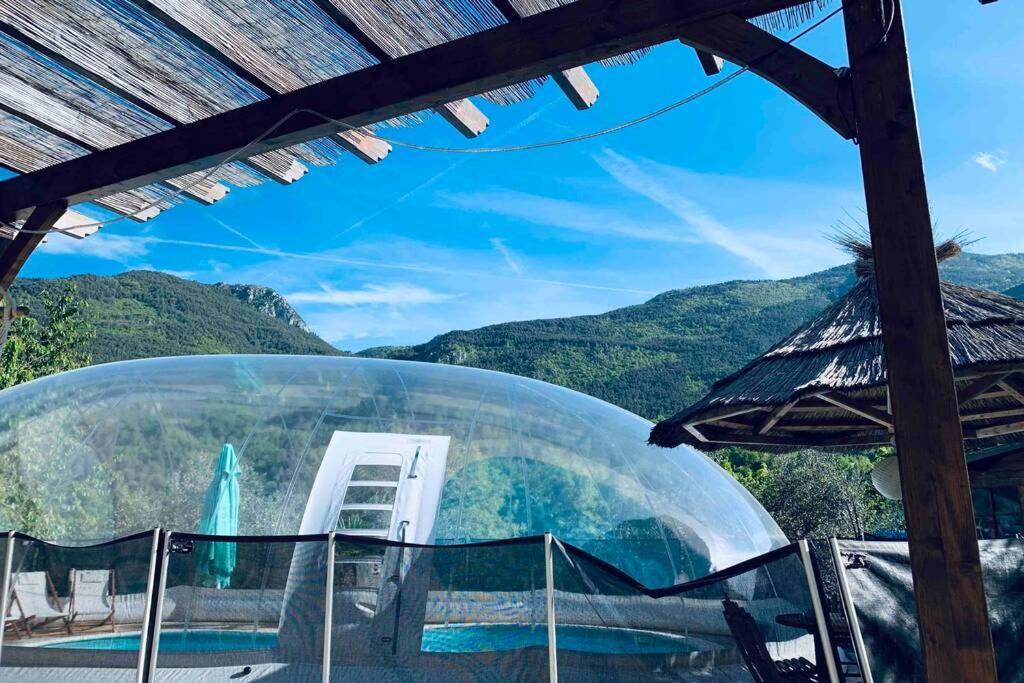 Appartamento 2P Au Coeur Des Montagnes Avec Piscine Chauffee Puget-Théniers Esterno foto